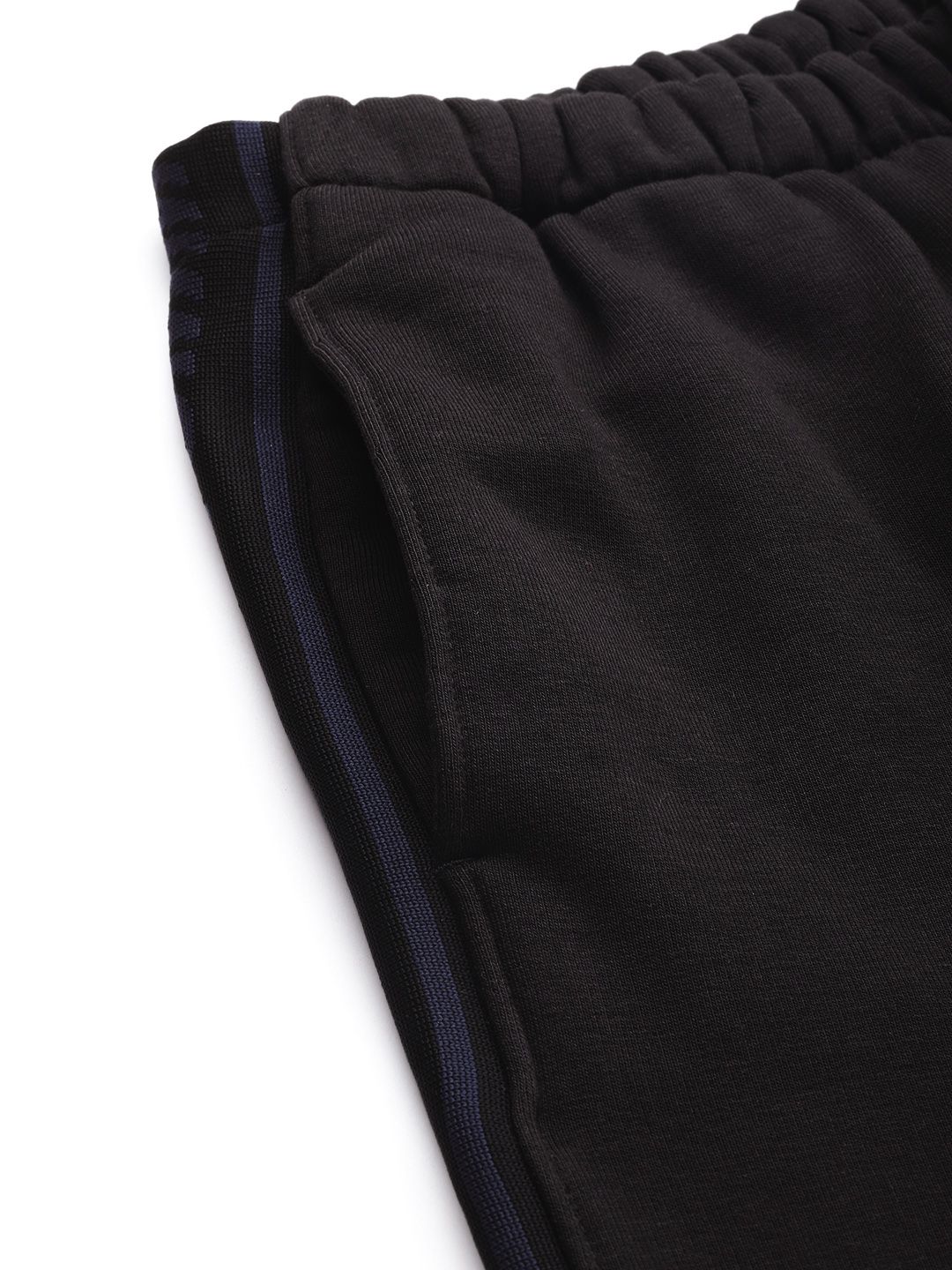 Buy Griffel GRIFFEL Women Black Solid Cotton Track Pants at Redfynd