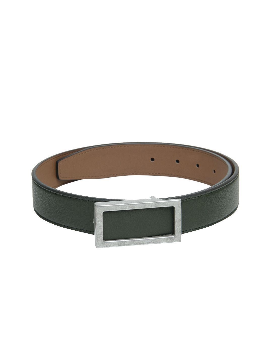 Calvadoss Men Green Textured PU Belt-picture-40