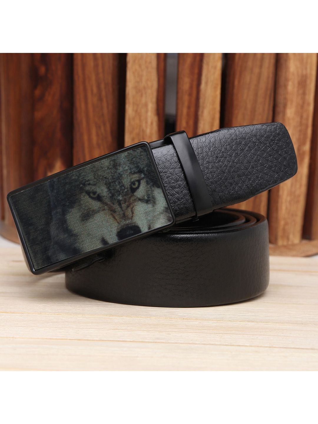 Kastner Men Black Textured Belt-picture-15