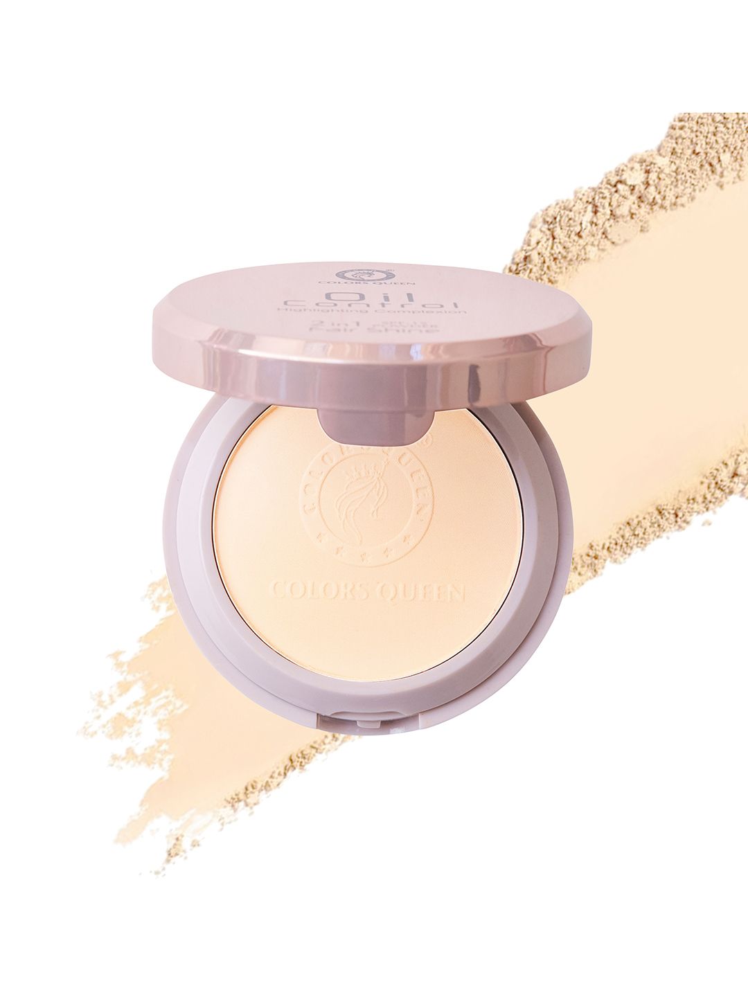 Colors Queen Oil Control Highlighting Complexion 2-In-1 Compact with SPF15 - Beige 01-picture-26