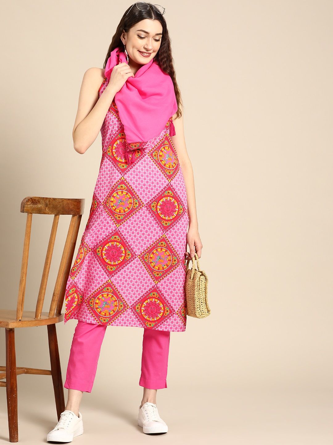 Sangria hot sale pink kurta