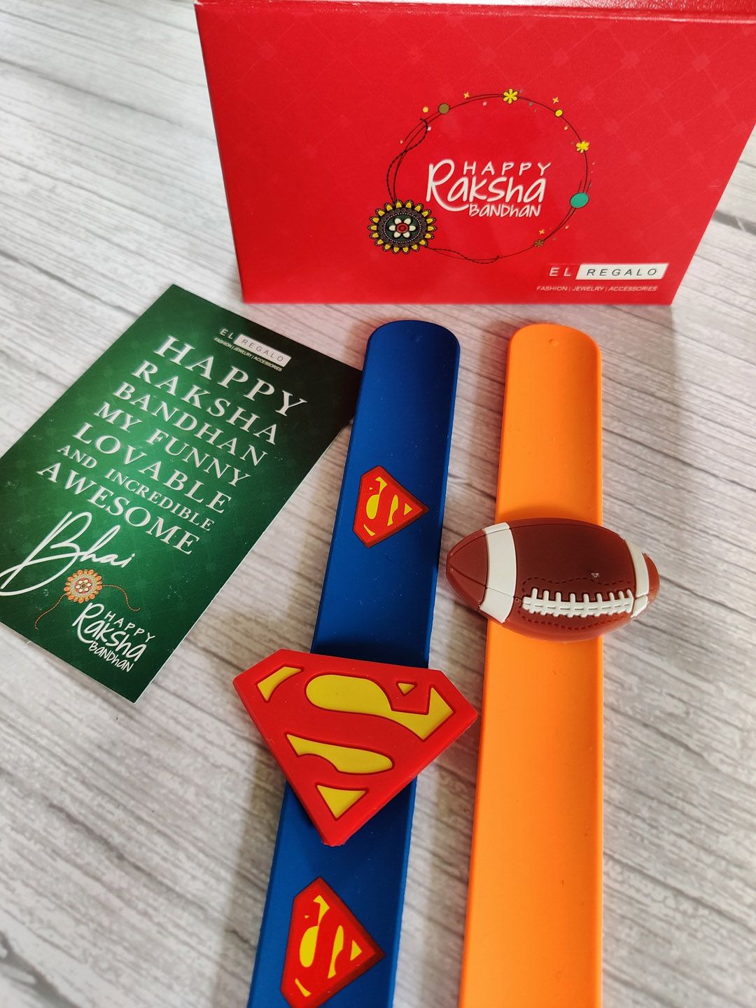 EL REGALO Kids Pack of 2 Slap Band Rakhi-picture-20