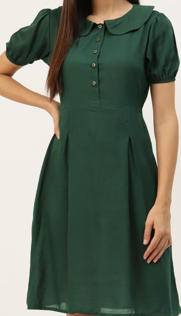 slim fit dress slacks Elena Moss Green 3/4 Sleeve Smocked Baby Dress w/Peter Pan Collar –  Rosalina Baby Boutique main image 1