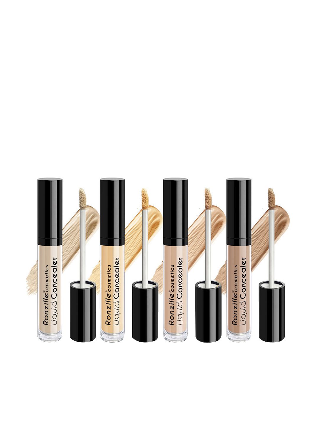 Ronzille Set Of 4 Waterproof Liquid Concealer - 01,02,03,04 - 20ml-image-45