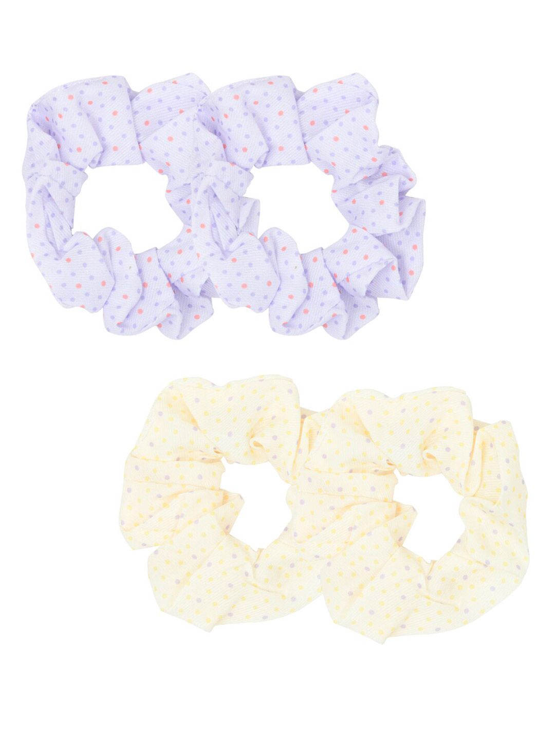 FUNKRAFTS Girls Purple & Cream-Coloured Set of 4 Hairband-picture-17