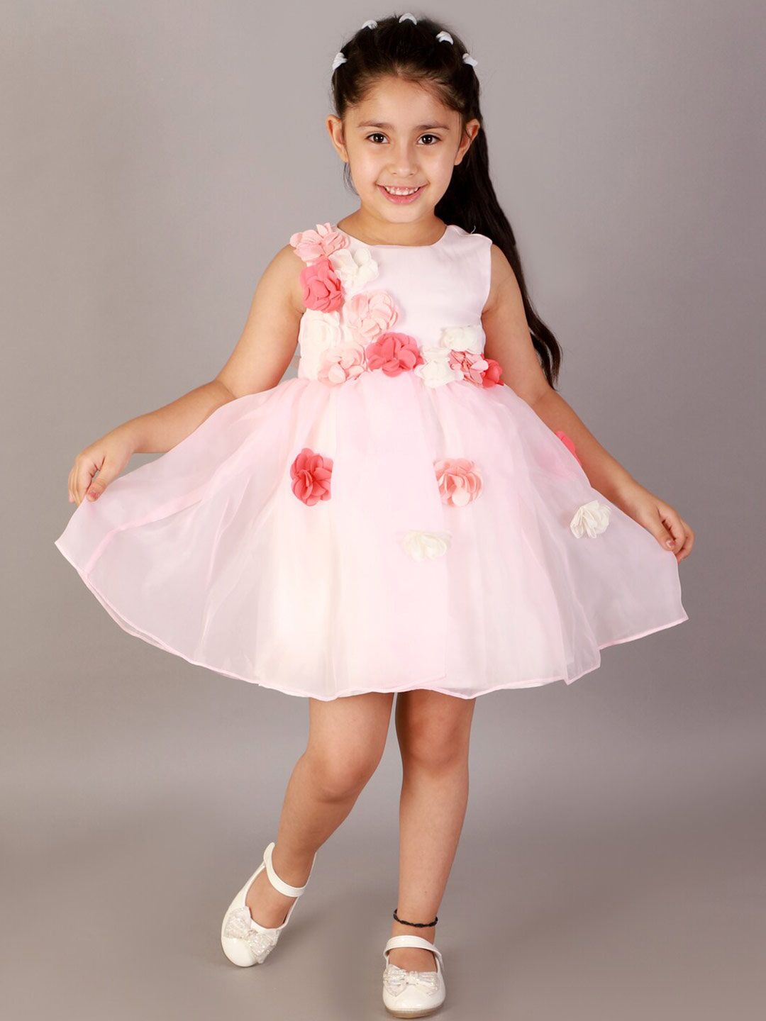 KidsDew Pink Floral Dress-picture-54