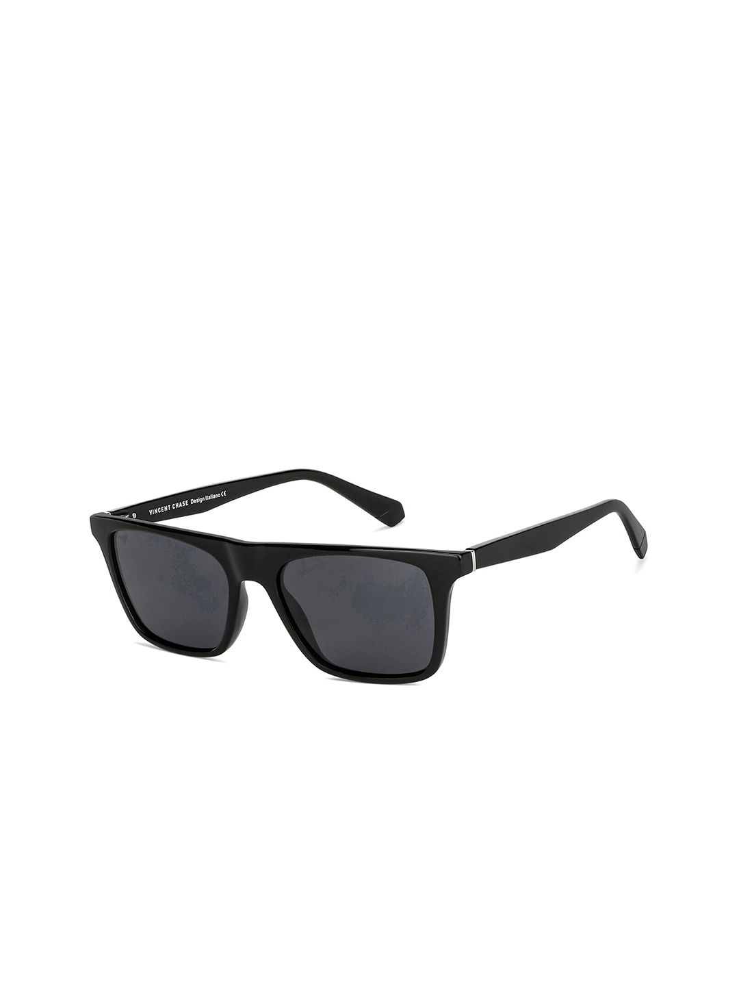 Vincent Chase Unisex Grey Lens & Black Sunglasses with Polarised and UV Protected Lens-image-2