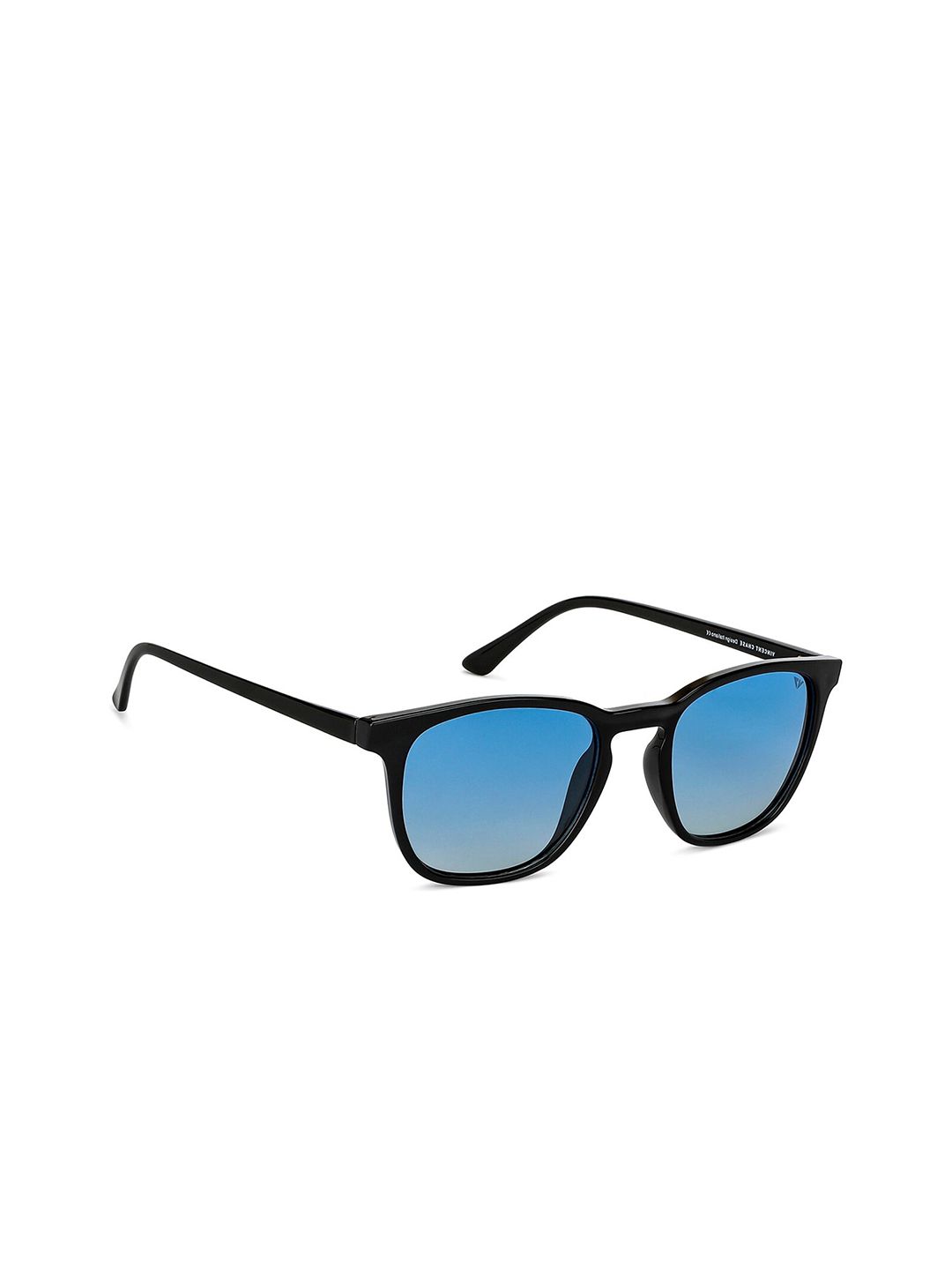 Vincent Chase Unisex Blue Lens & Black Wayfarer Sunglasses with Polarised and UV Protected Lens-image-2