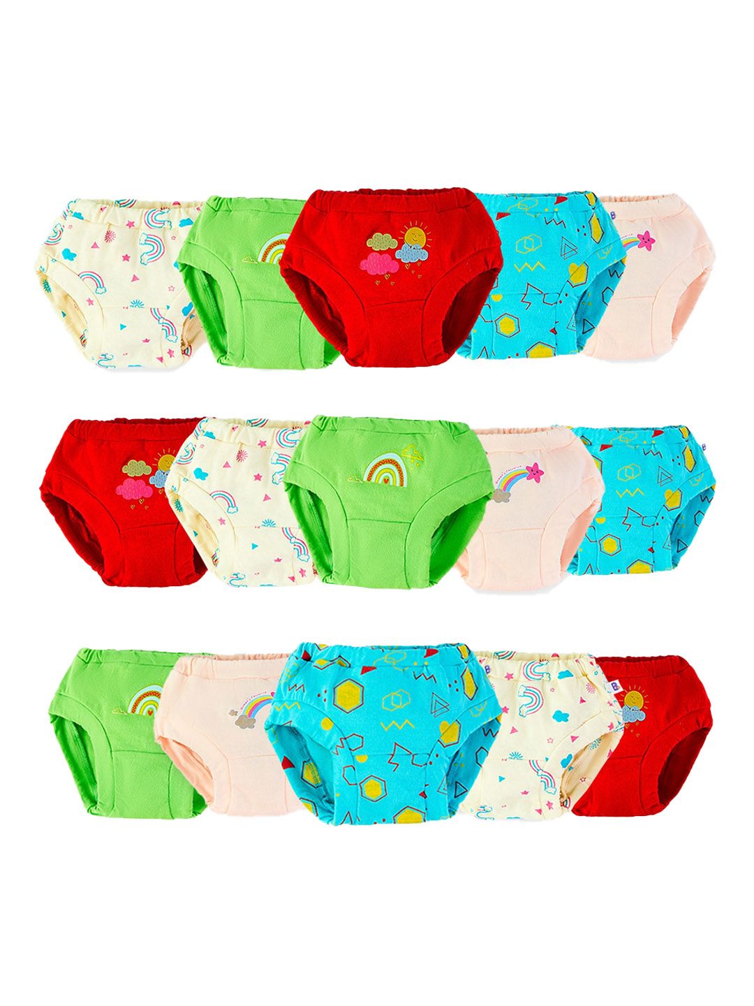 SuperBottoms Kids Pack of 15 Printed Sustainable Briefs-picture-17