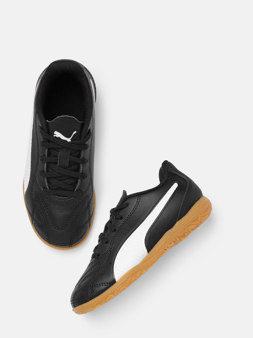 Puma Unisex Kids Black Monarch II IT Football Shoes-picture-12