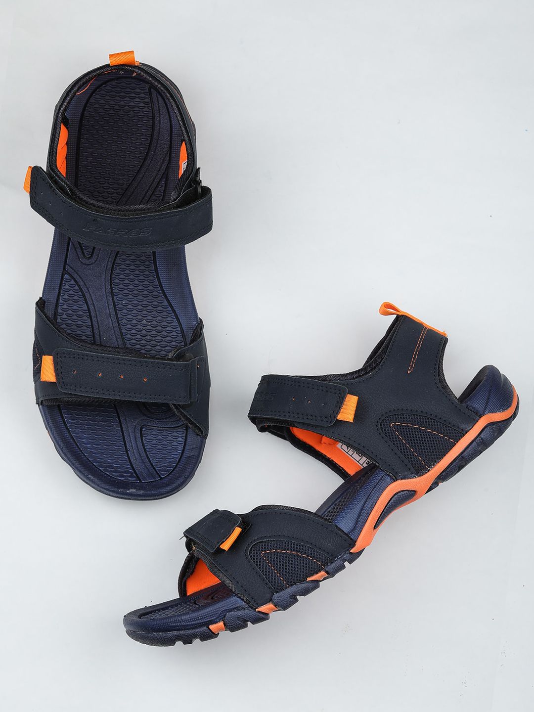 ABROS Men Navy Blue Solid Sports Sandals-image-17