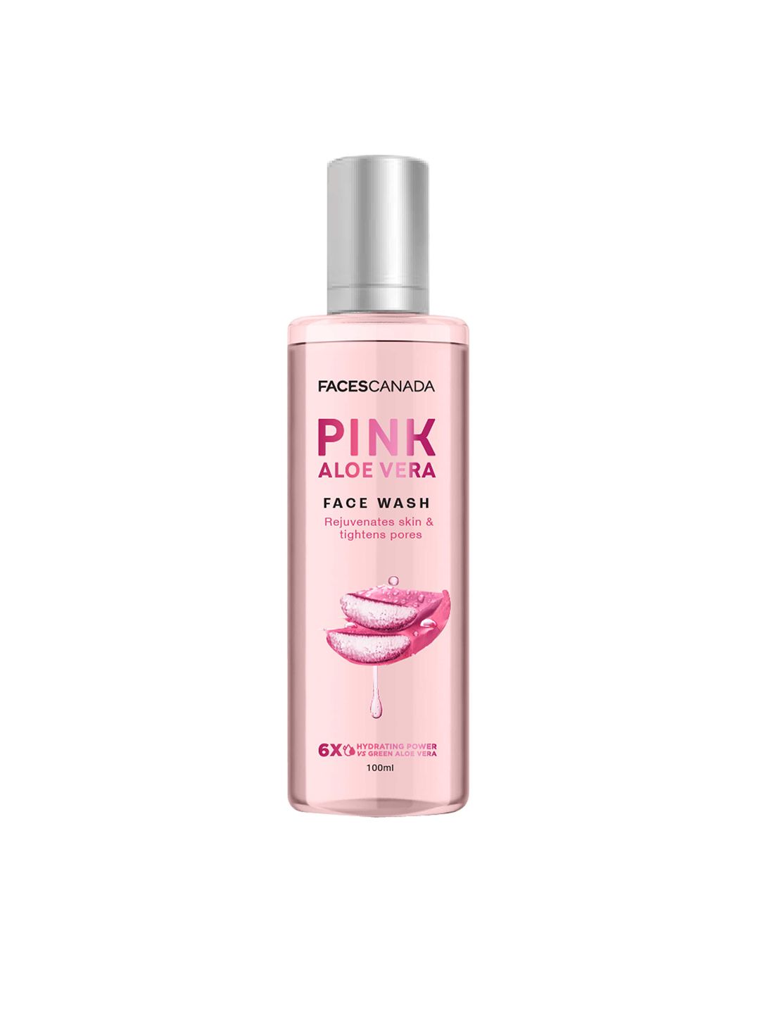 FACES CANADA Ultra Hydrating Pink Aloe Vera Non-drying Cleanser Face Wash - 100ml-image-0