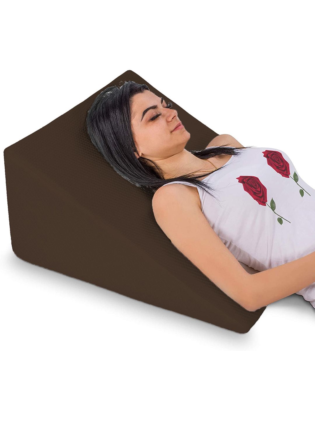 Pum Pum Brown Textured Bed Wedge Pillow-image-20