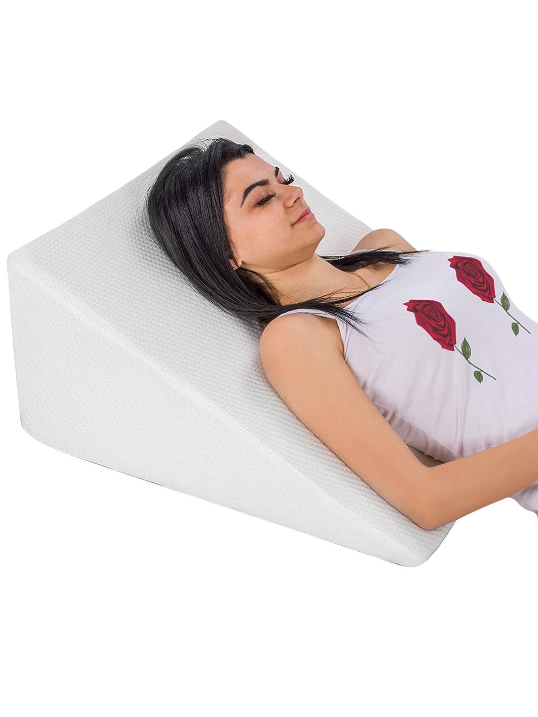 Pum Pum White Solid Bed Wedge Pillow-picture-45