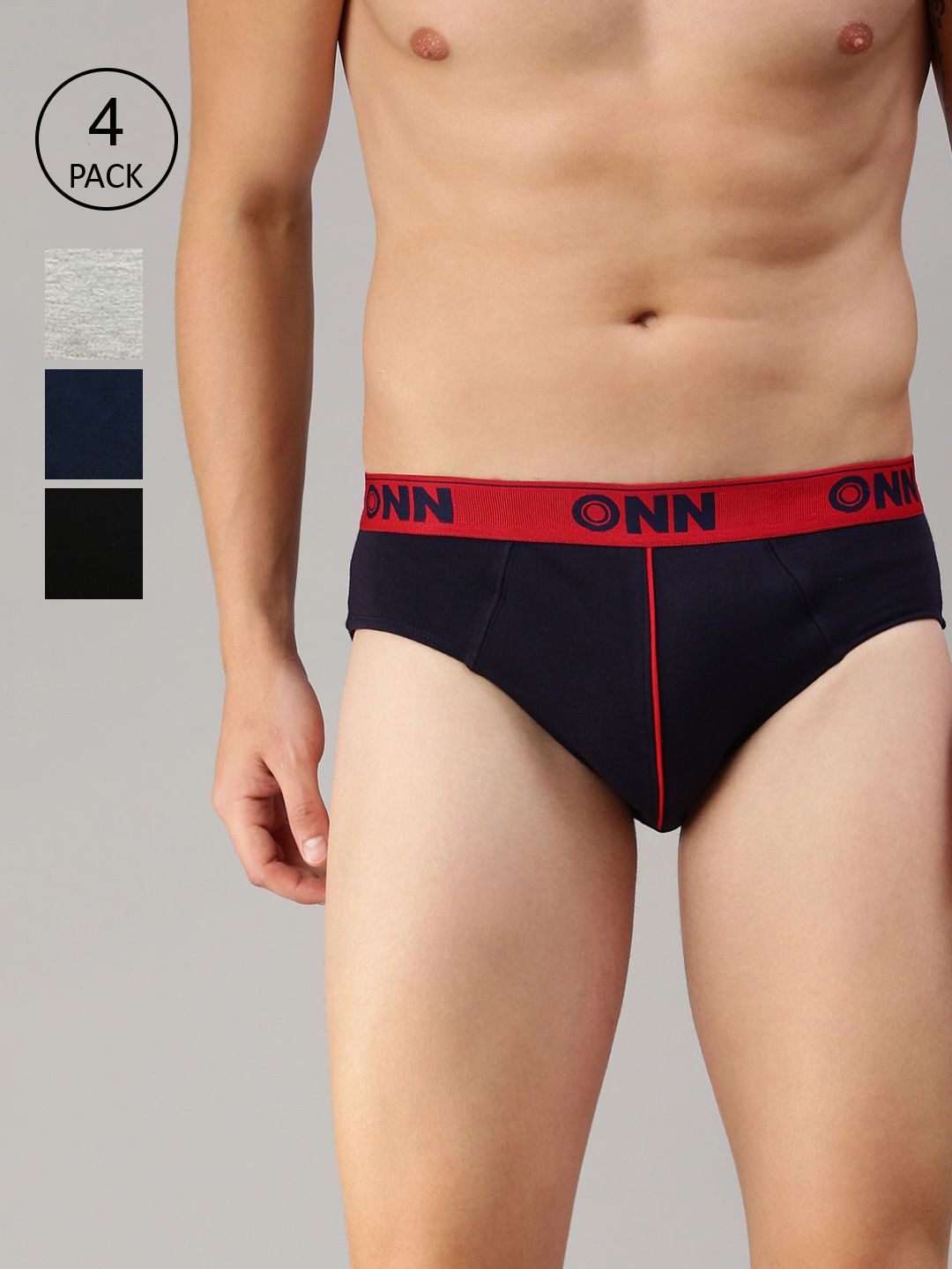 ONN Men Pack of 4 Assorted Basic Brief ONN_252_AST_4PC-picture-14
