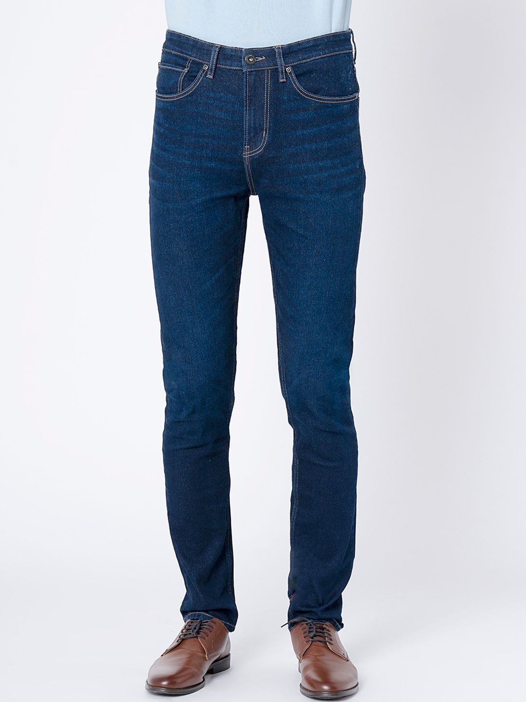RedTape Men's Mid Blue Denim Jeans | RDM0834