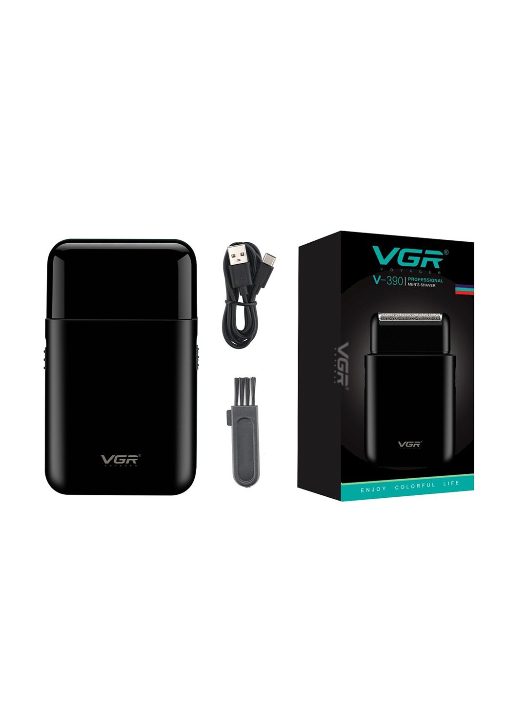 VGR Men Voyager V-390 Professional Shaver Trimmer with 45 Min Runtime - Black-picture-16