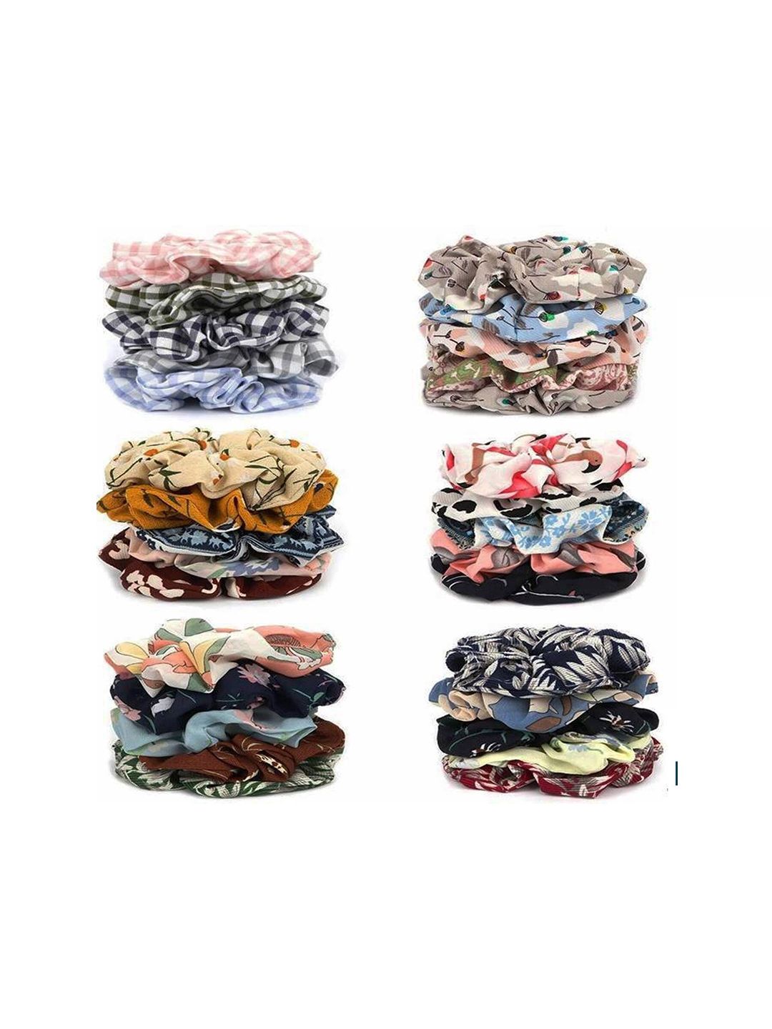 DIAN Multicolor Pack of 4 Ponytail Holders-image-25