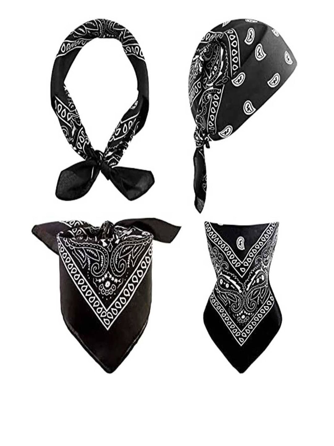 Aadikart Set of 12 Paisley Cotton Bandana-image-40