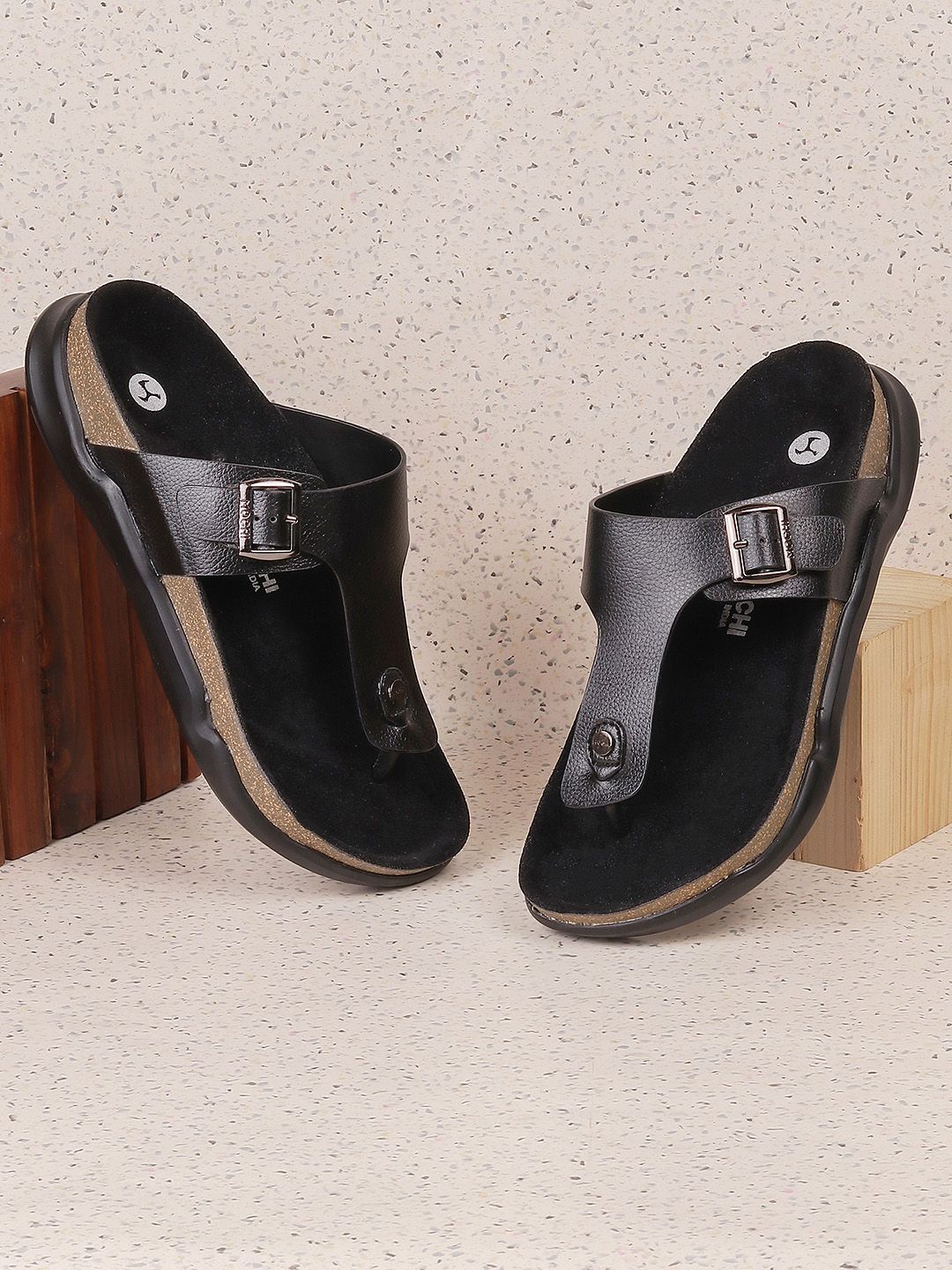 Mochi Men Black Comfort Sandals-picture-28