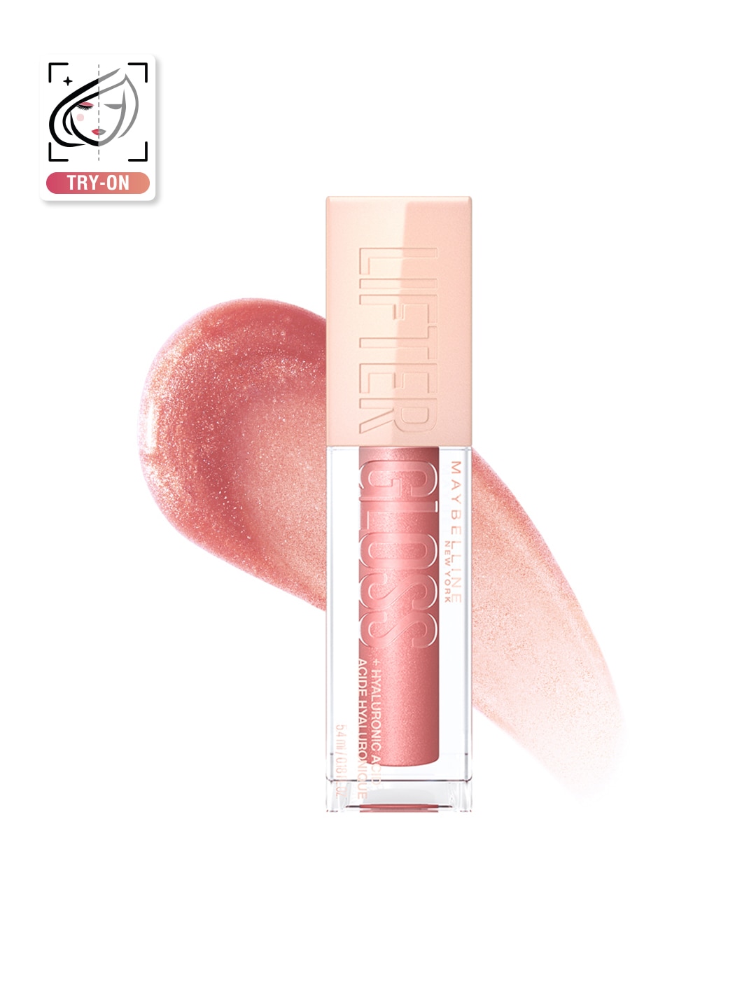 Maybelline New York Non-Sticky Tinted Lifter Lip Gloss with Hyaluronic Acid 5.4ml - Moon