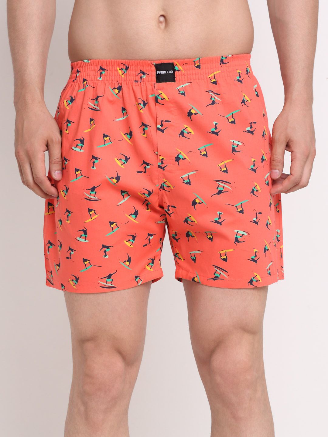 Big Fox Men Peach-Colored Printed  Boxers-image-37
