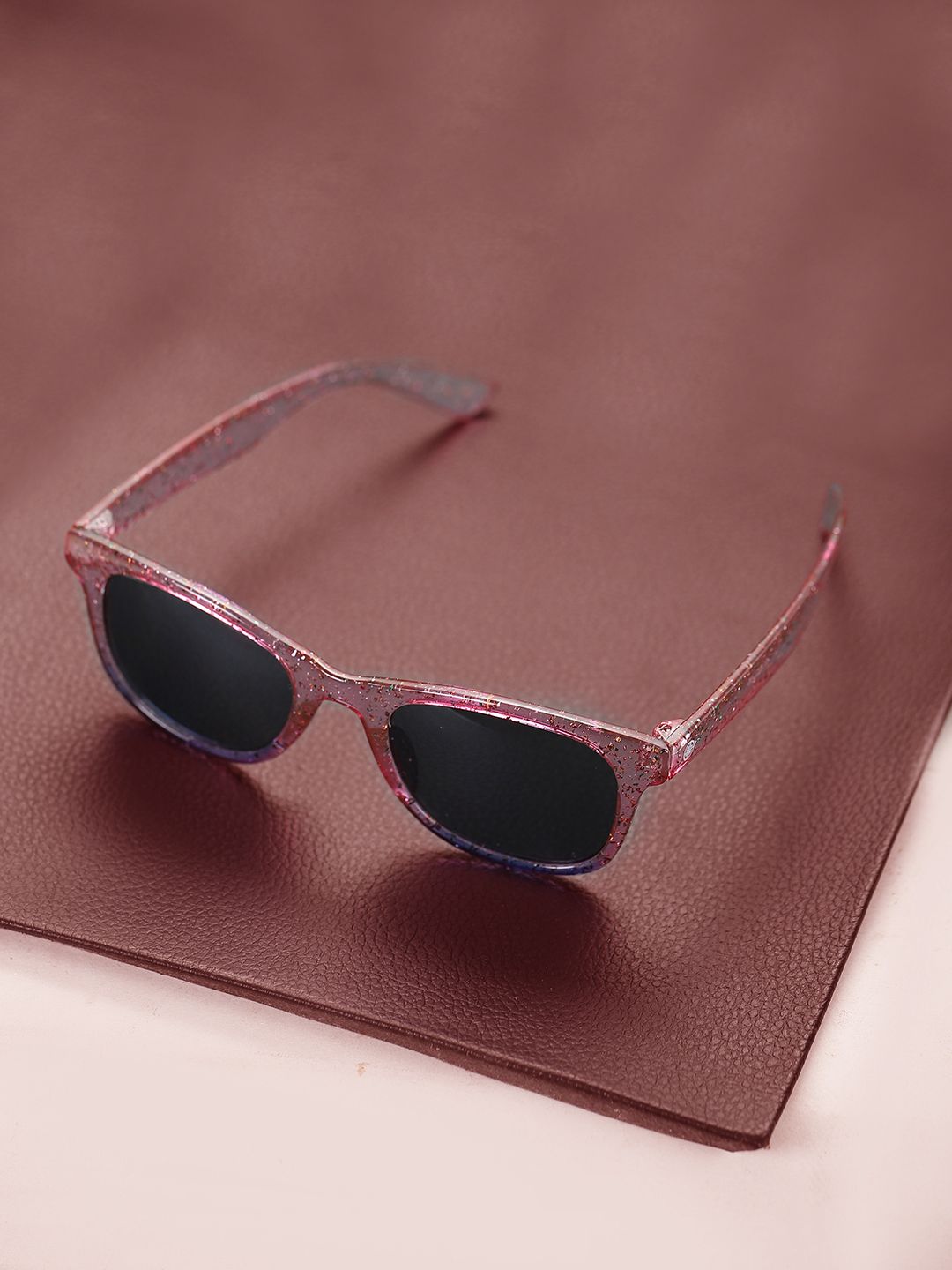 Carlton London Girls Black Lens & Pink Square Sunglasses CLSG050