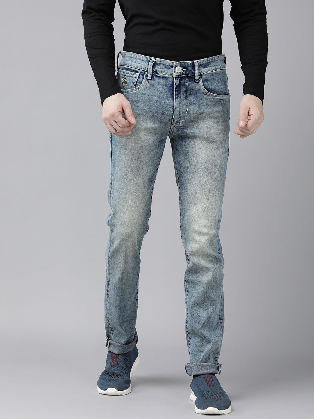 u.s. polo assn. denim co. U S Polo Assn Denim Co Men Skinny Fit Heavy Fade Stretchable Jeans-picture-32