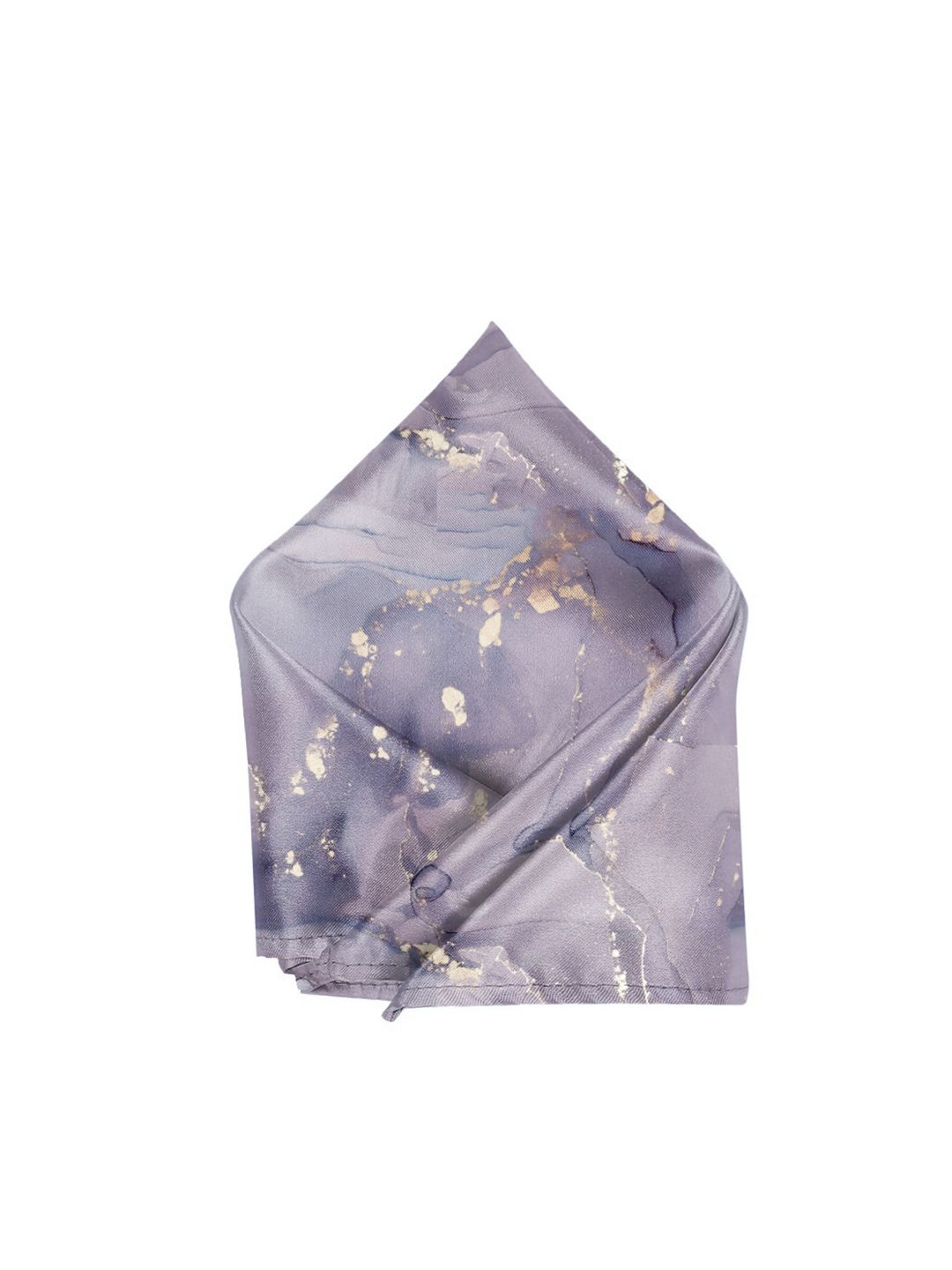 Blacksmith Men Grey & Golden Printed Pocket Square-picture-15