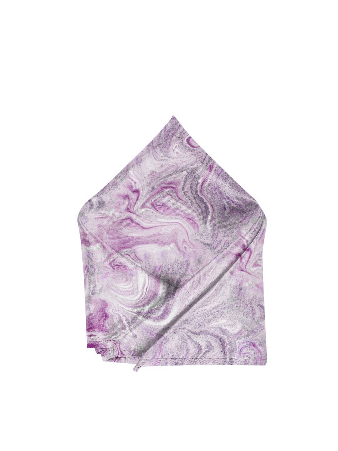 Blacksmith Men Purple Marble Printed Satin Pocket Squares-picture-40