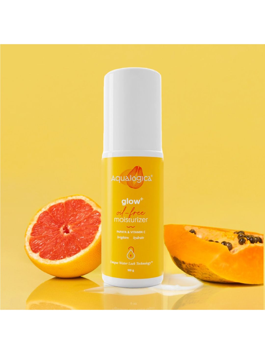 Aqualogica Glow+ Oil Free Moisturizer with Papaya & Vitamin C for Hydration & Glow - 100g-picture-53