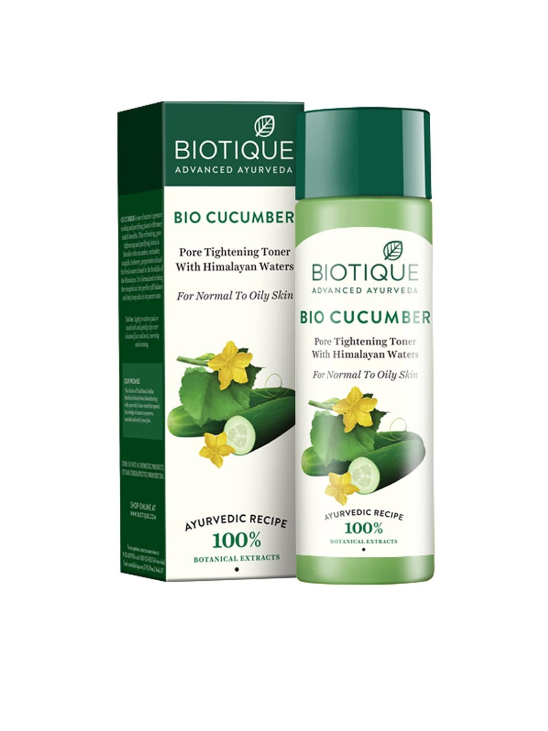 Biotique Bio Cucumber Pore Tightening Sustainable Tonerwith Himalayan Waters 120 ml