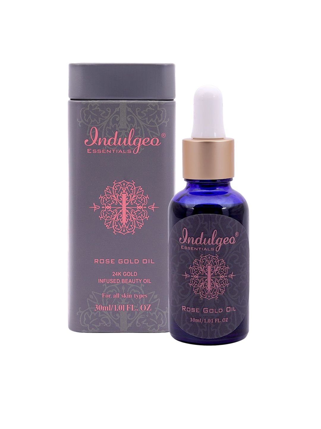 Indulgeo Essentials 24K Gold Rose Gold Oil for All Skin Types - 30 ml-image-28