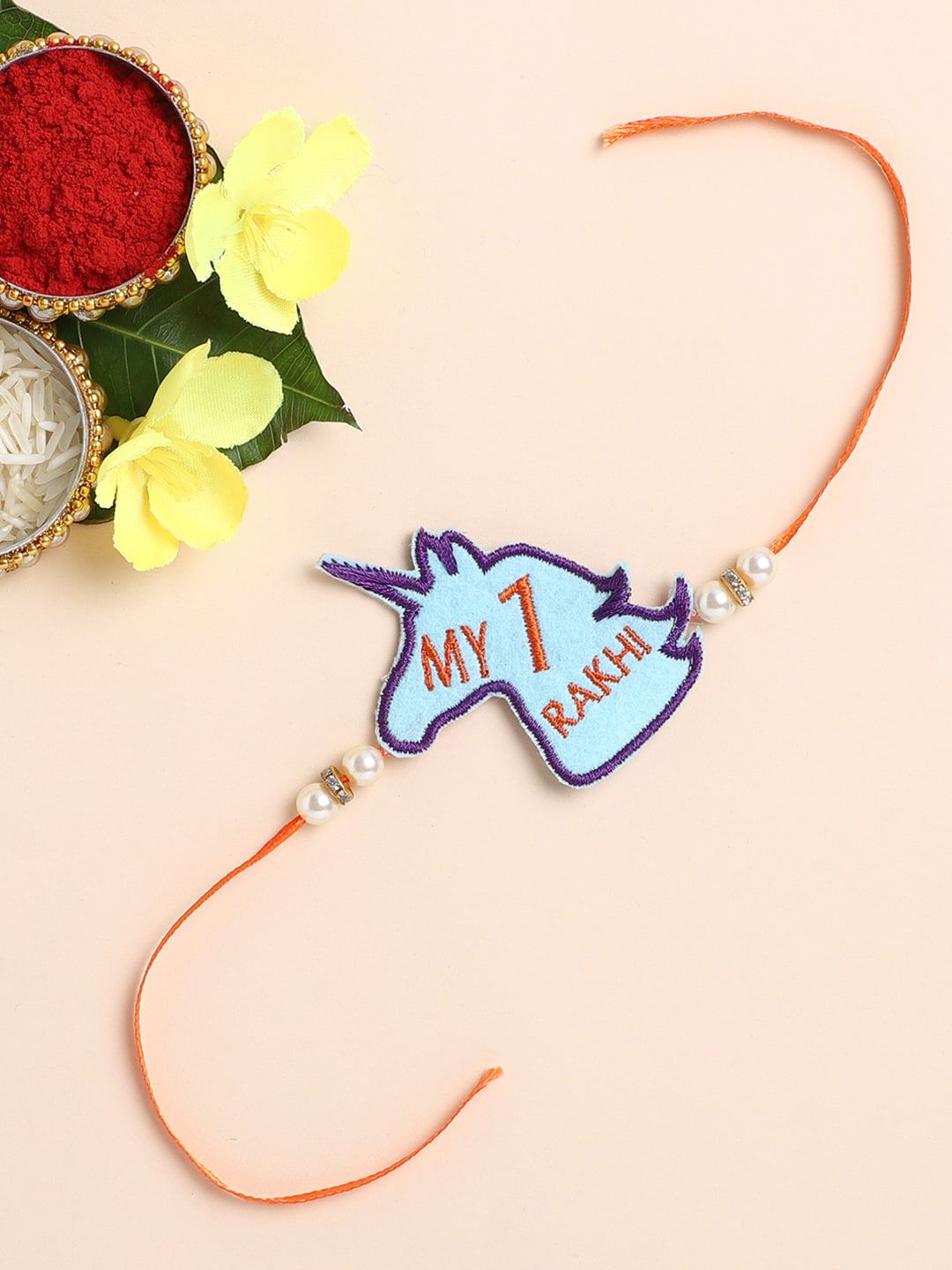 The Magic Wand Boys Blue & Orange Kids Rakhi-picture-13