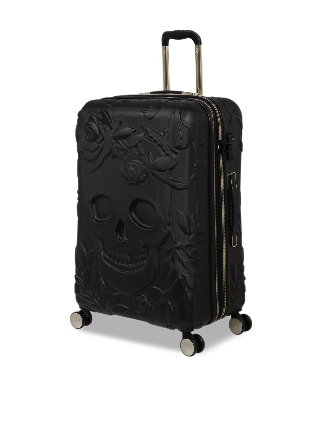 IT Luggage Black Solid Large Trolley Bag-image-26