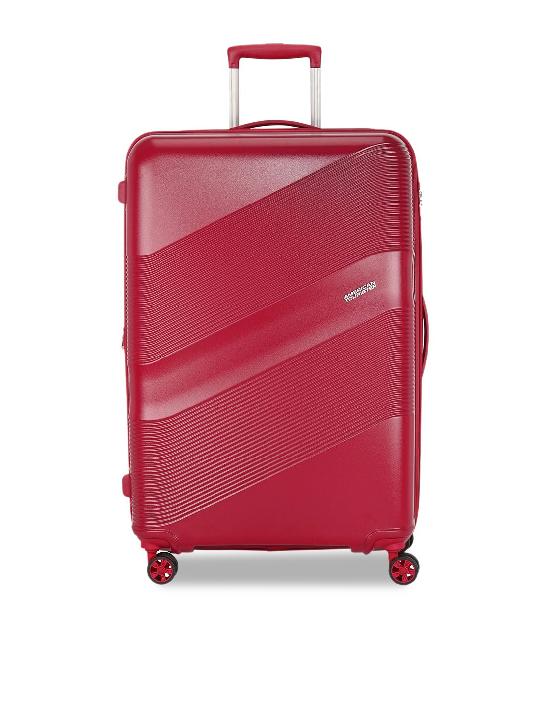 AMERICAN TOURISTER Red Solid Cabin Trolley Bag-picture-28