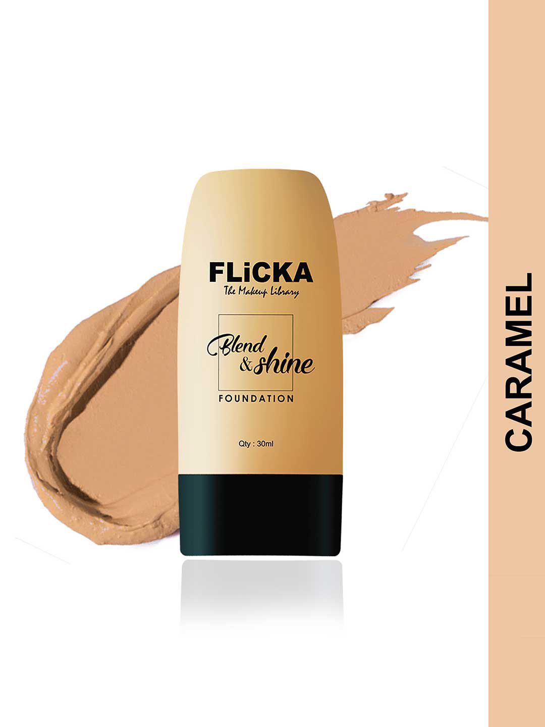 FLiCKA Blend & Shine Long-Lasting Liquid Foundation with Vitamin E 30 ml - Caramel 03-image-34