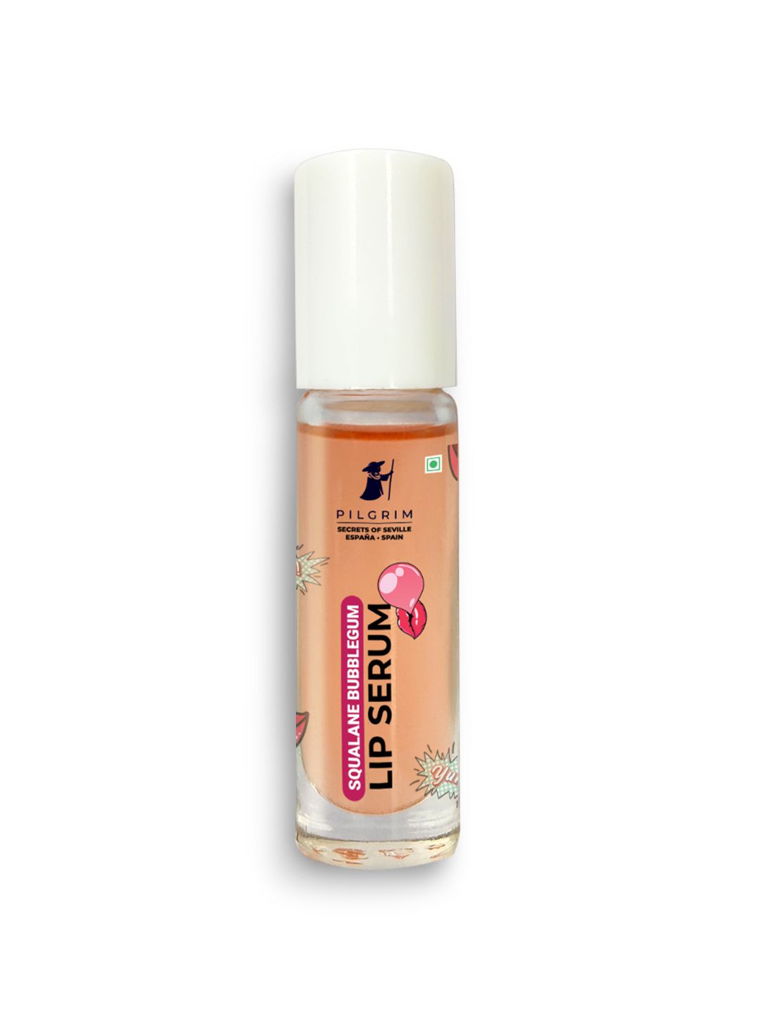 Pilgrim Squalane Bubblegum Lip Serum with Roll-On for Visibly Plump & Supple Lips 6 ml-picture-42