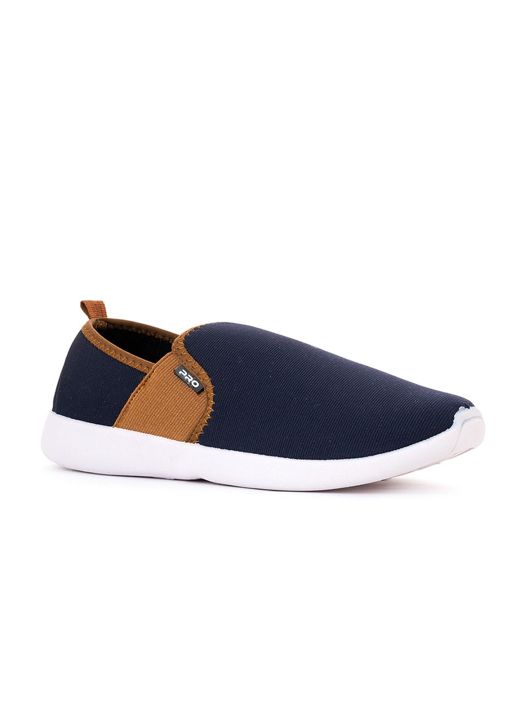 Khadims Men Navy Blue Colourblocked Slip-On Sneakers-picture-39