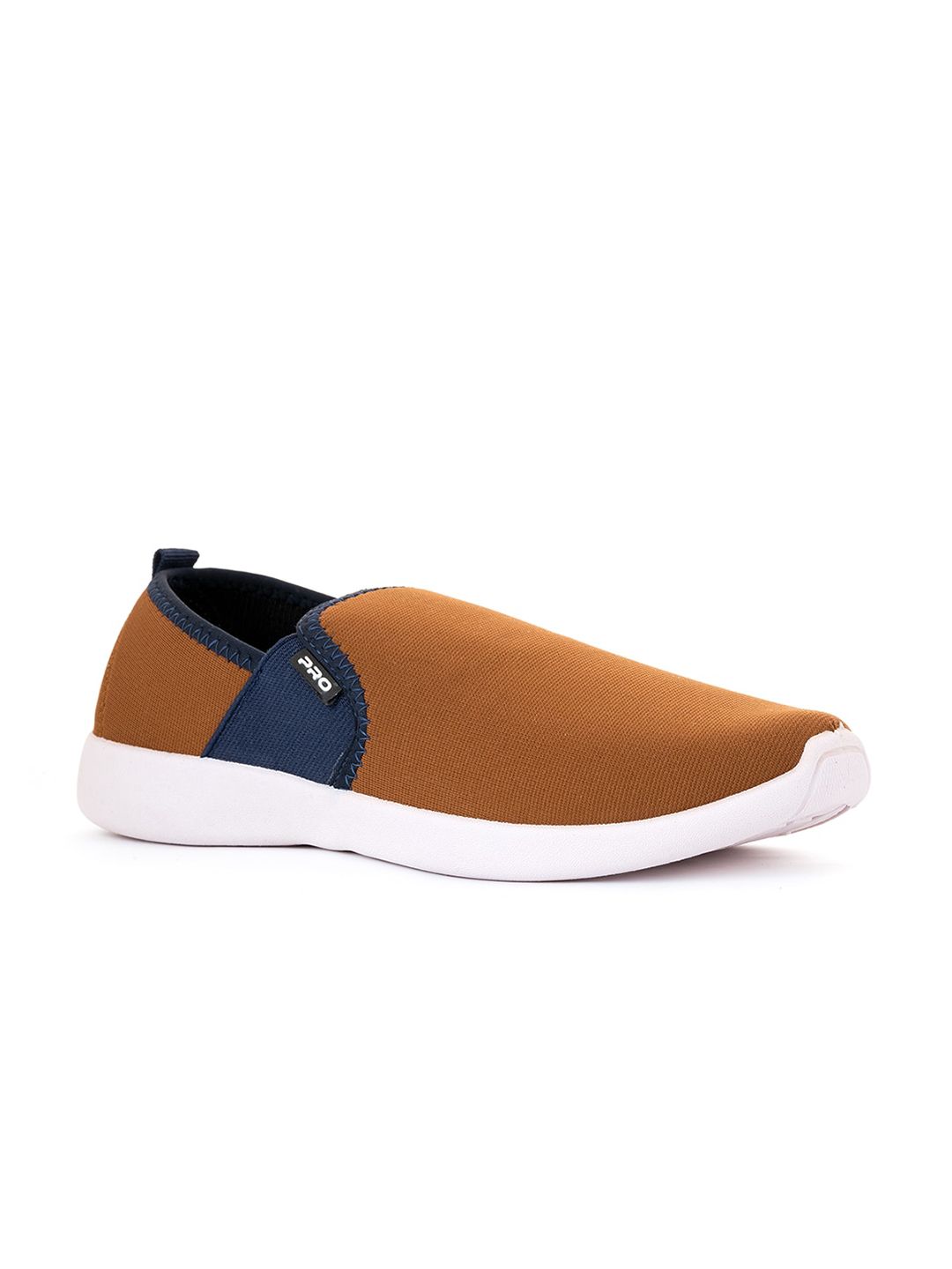 Khadims Men Tan Colourblocked Slip-On Sneakers-picture-22