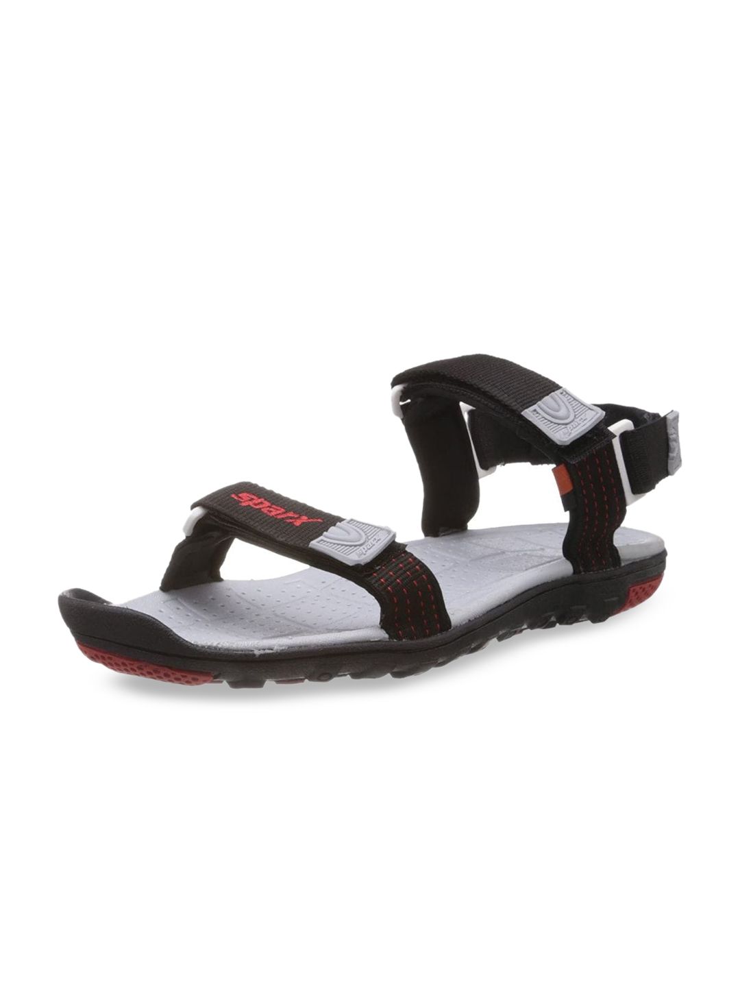 Sparx Men Black & Red Solid Sports Sandals-image-46