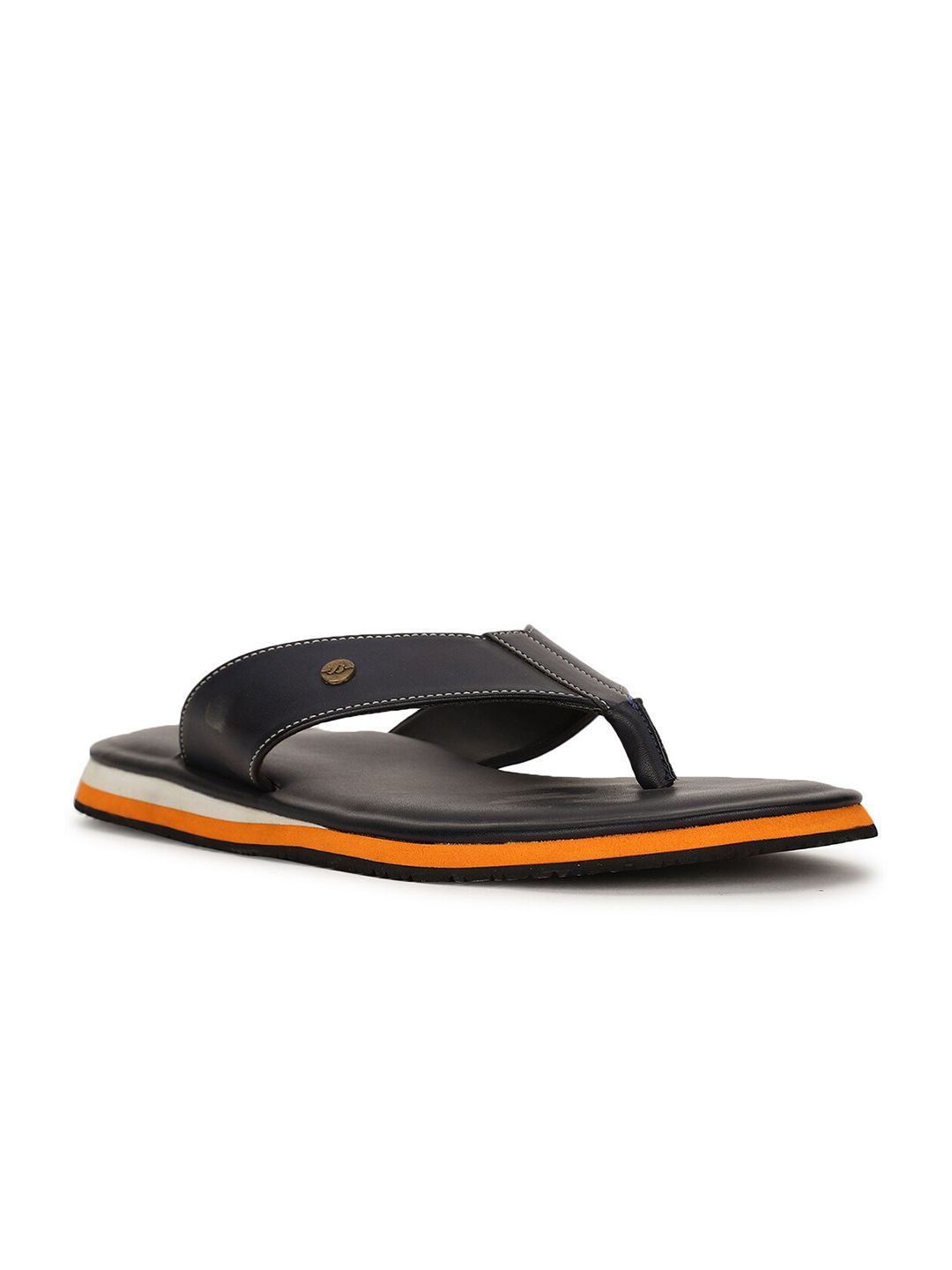 Bata Men Blue & Orange PU Comfort Sandals-image-8