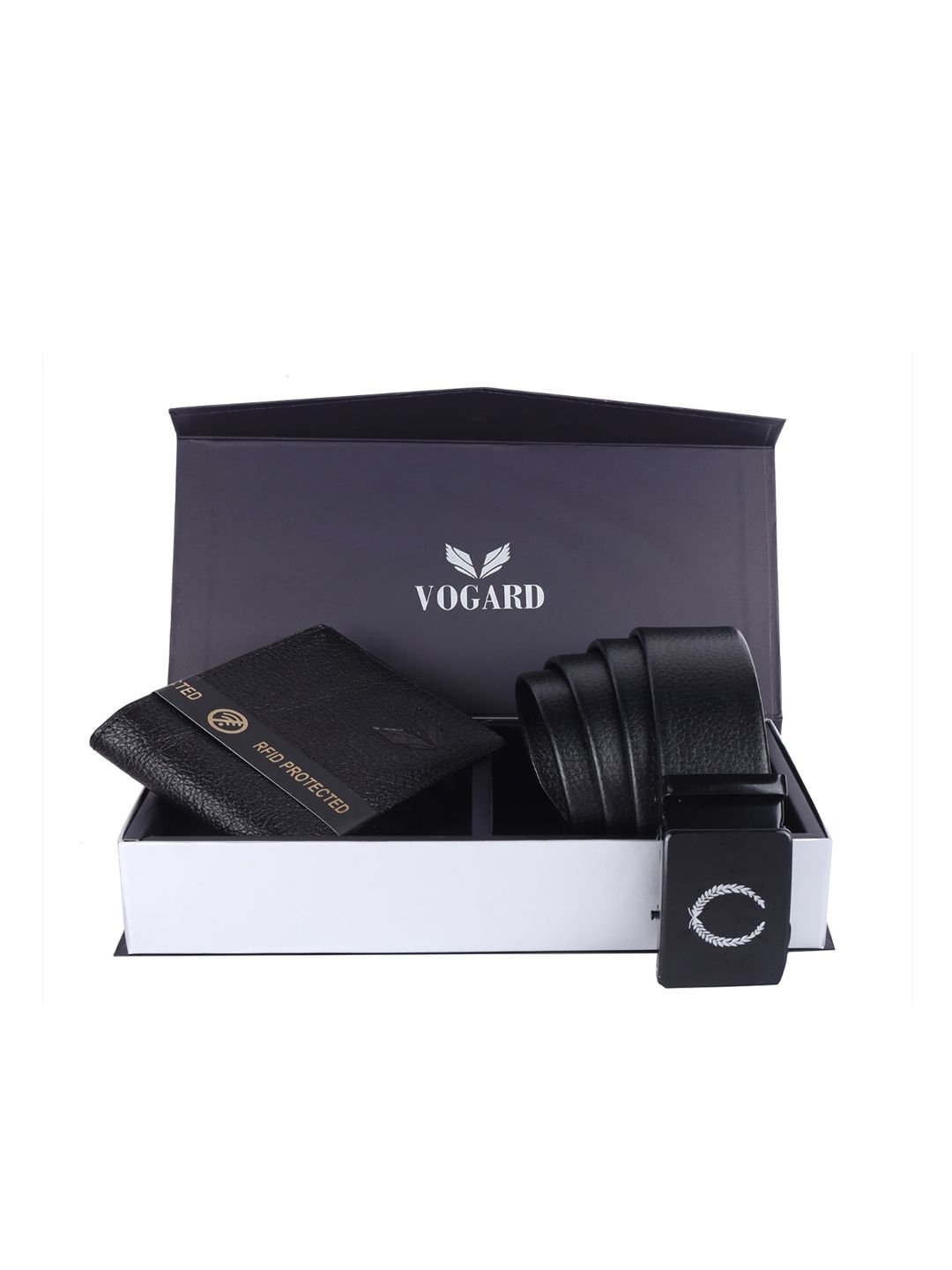 VOGARD Men Black Leather Wallet & Belt Combo Set-picture-30