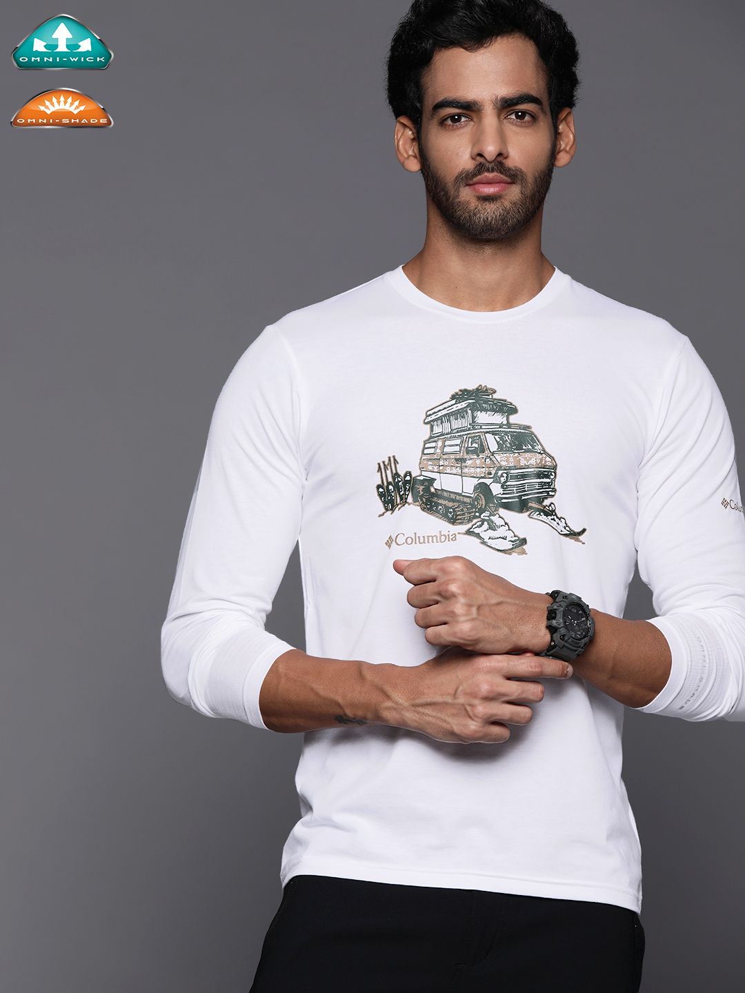 Columbia Men White Sun Trekking T-Shirt-picture-11