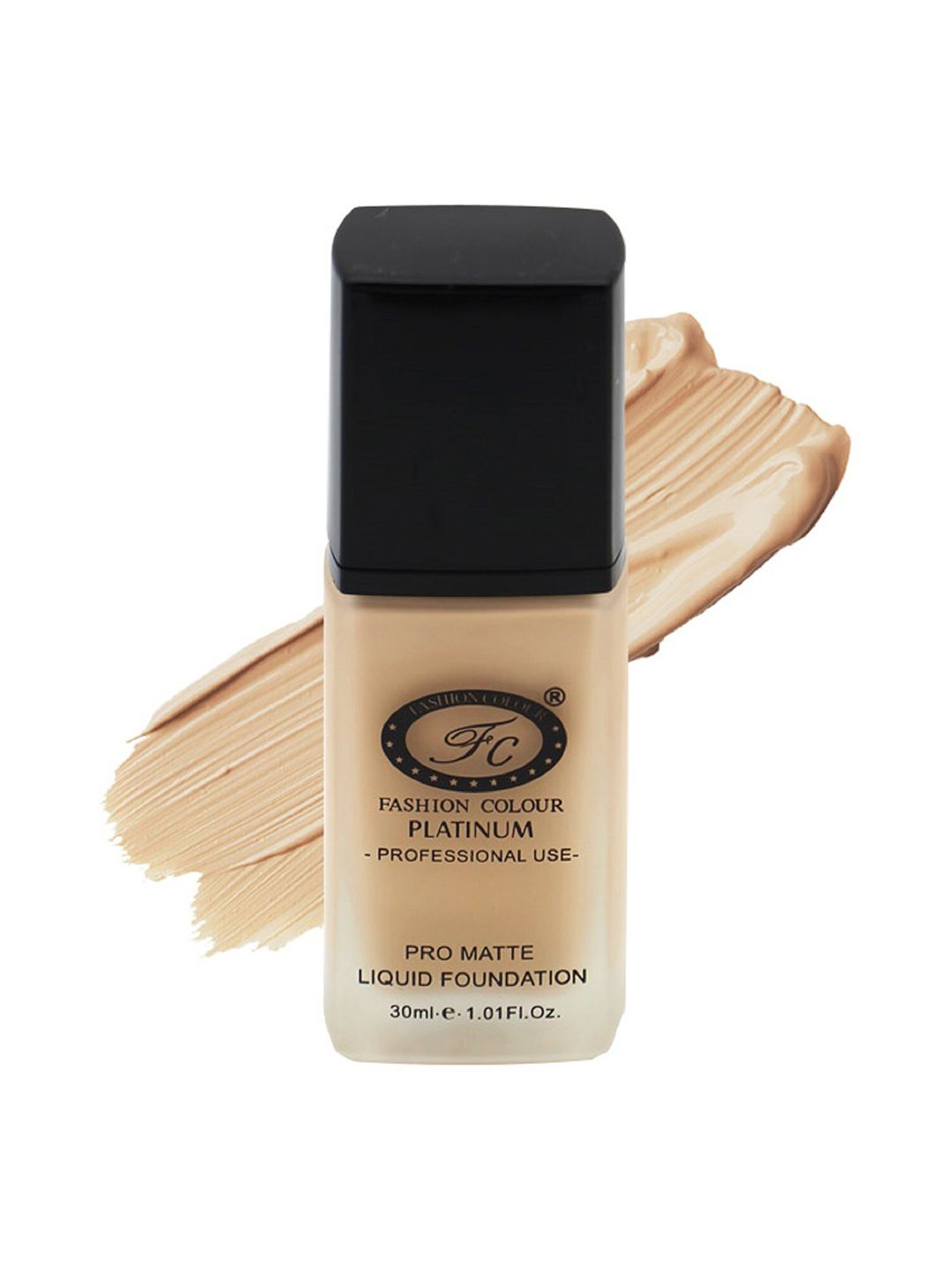 Fashion Colour Platinum Professional Use Pro Matte Liquid Foundation 30 ml - Light Beige-image-33