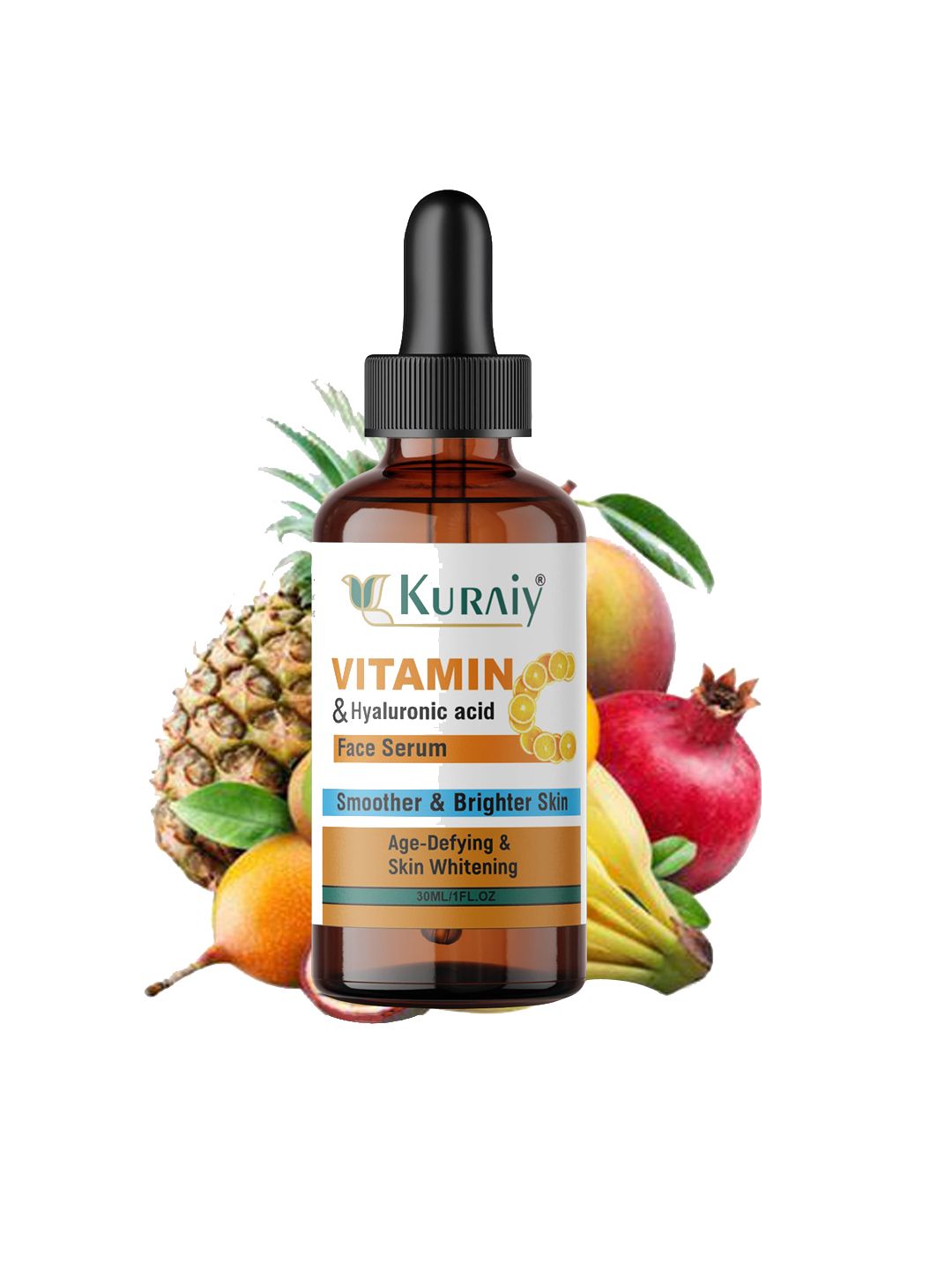 KURAIY Age Defying & Skin Whitening Vitamin C Face Serum with Hyaluronic Acid - 30 ml-picture-26