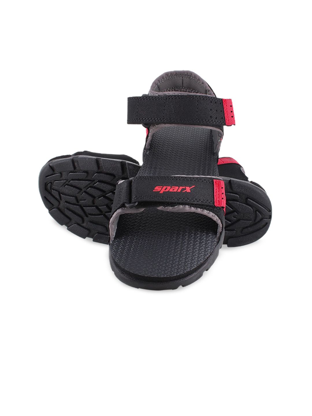 Buy Sparx Sparx Men Black Solid Sports Sandals at Redfynd