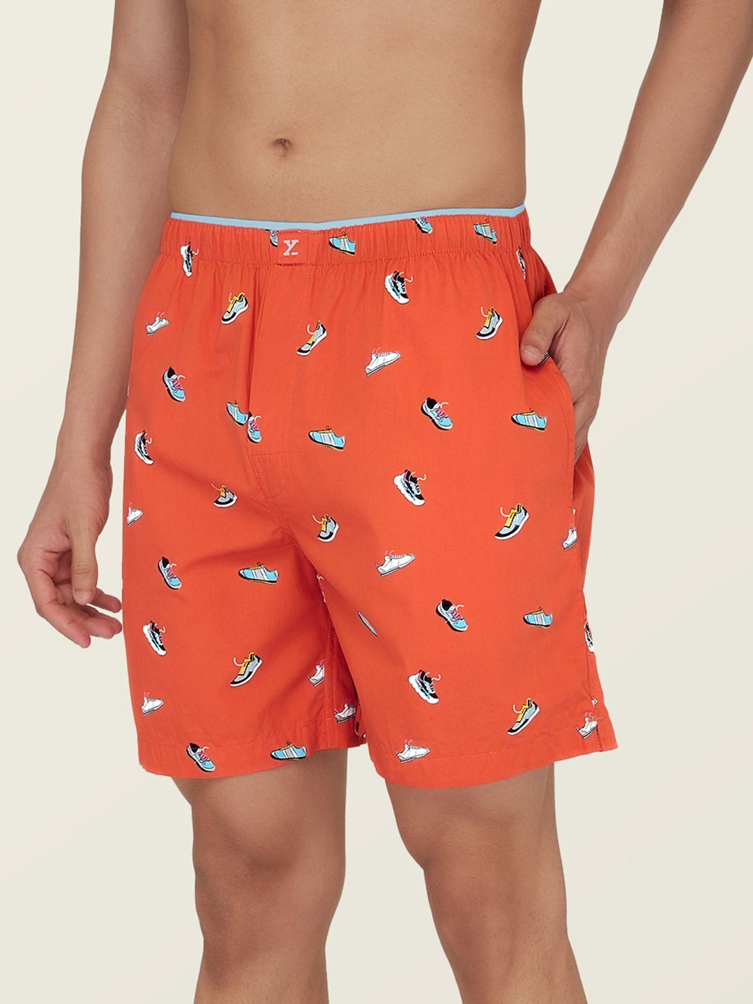 XYXX Men Orange & White Printed Pure Super Combed Cotton Anti-Bacterial Boxers-picture-55