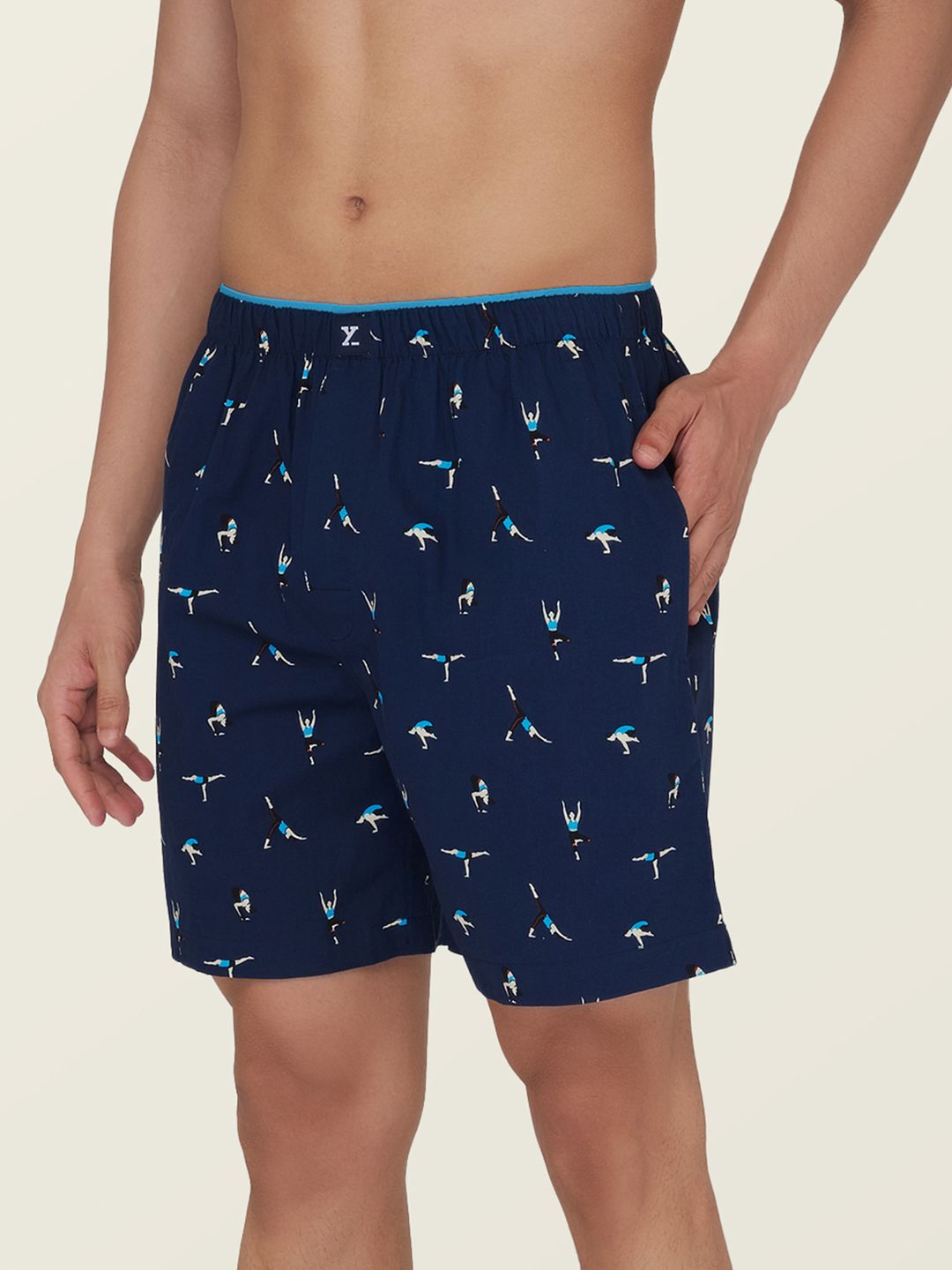 XYXX Men Navy Blue Printed Pure Cotton Anti-Bacterial Boxer-picture-36
