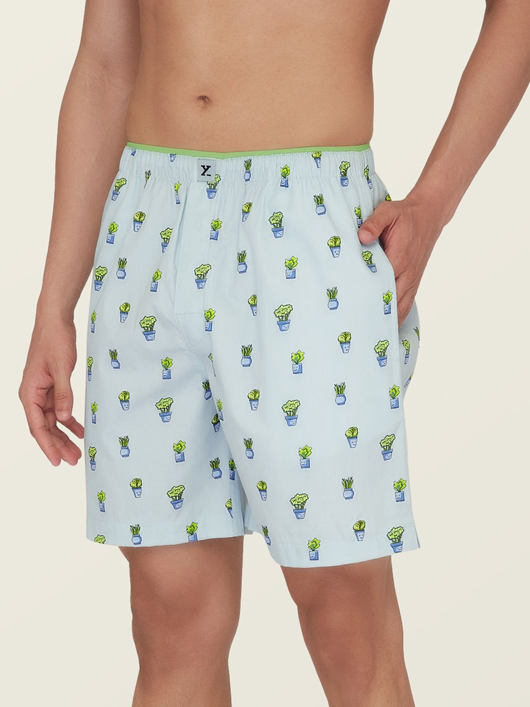 XYXX Men White & Green Printed Cotton Anti-Bacterial Boxers-picture-37